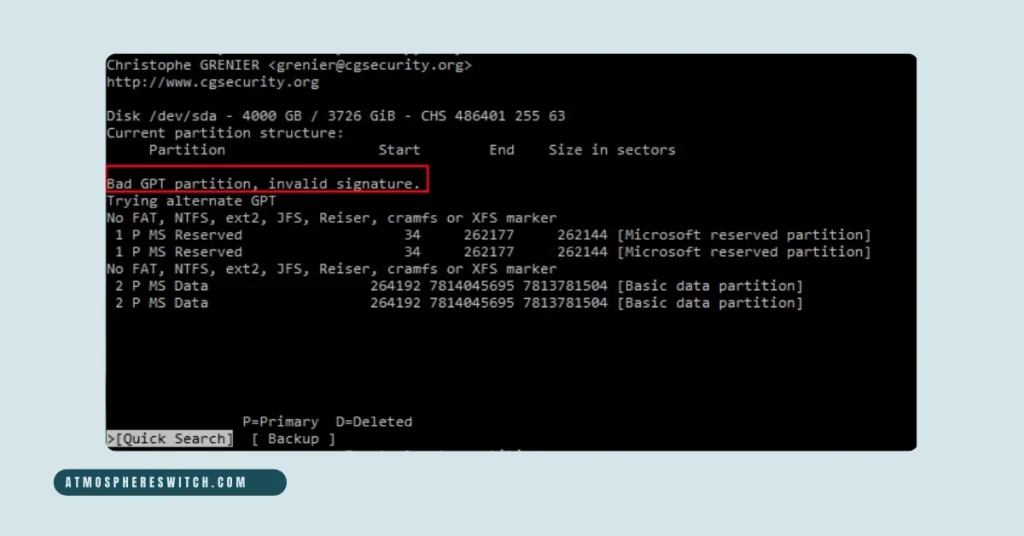 "Invalid GPT Signature" Error on your Nintendo Switch